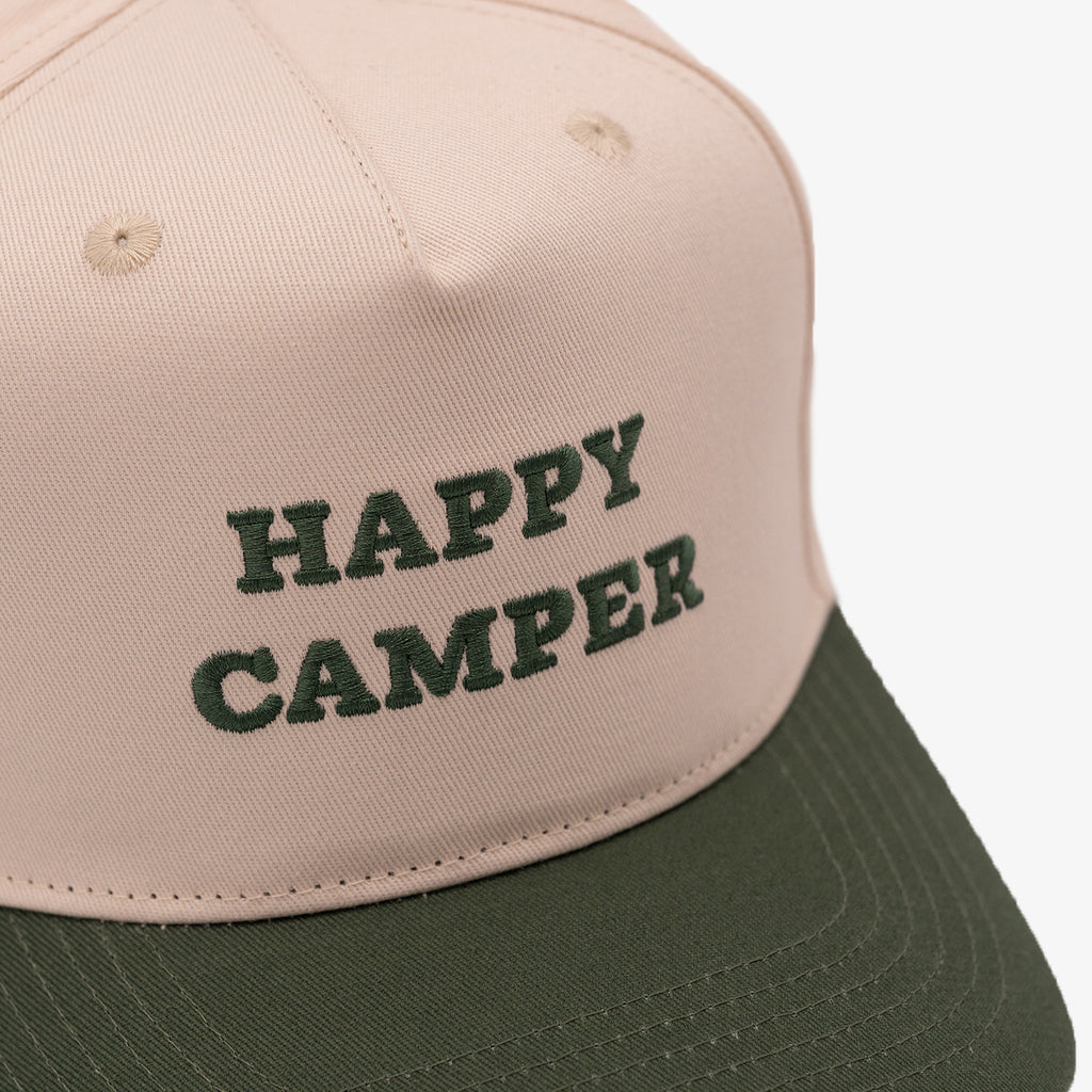 Happy Camper Retro Baseball Hat - Snapback