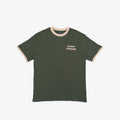 Mystic Fish Camp Happy Camper Graphic Ringer Tee – Retro Green