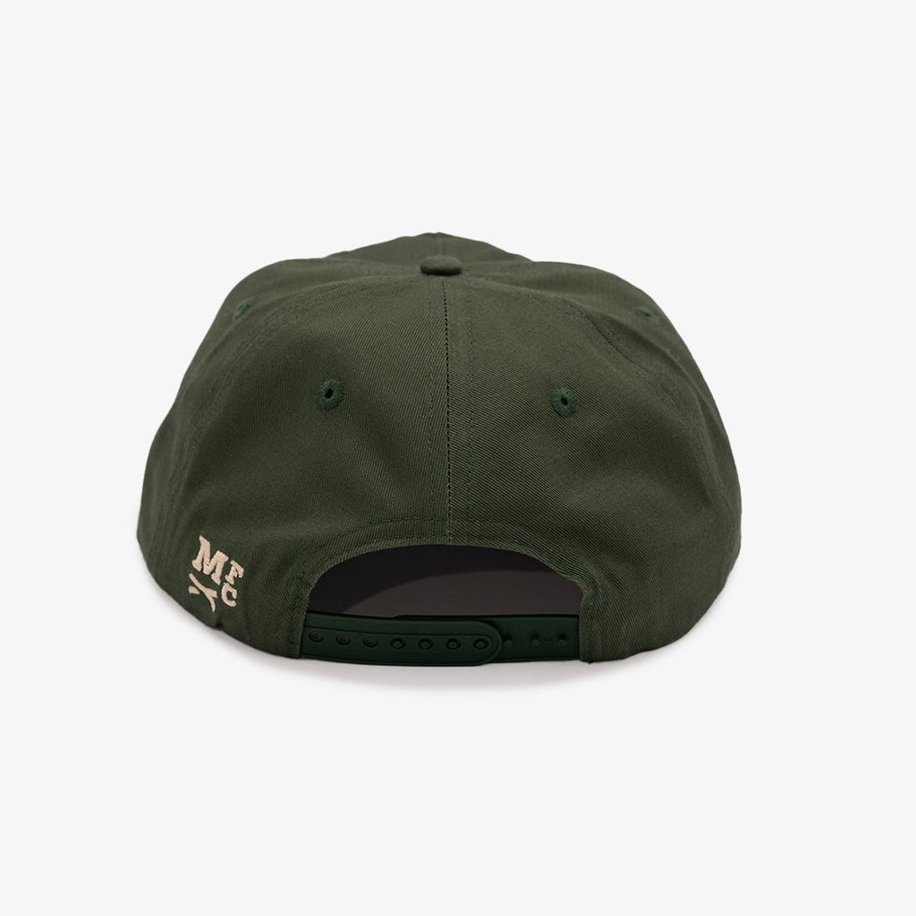 Mystic Fish Camp Classic Rope Hat – Green 5-Panel Snapback