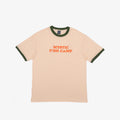 Mystic Fish Camp Classic Ringer Tee – Cream & Orange