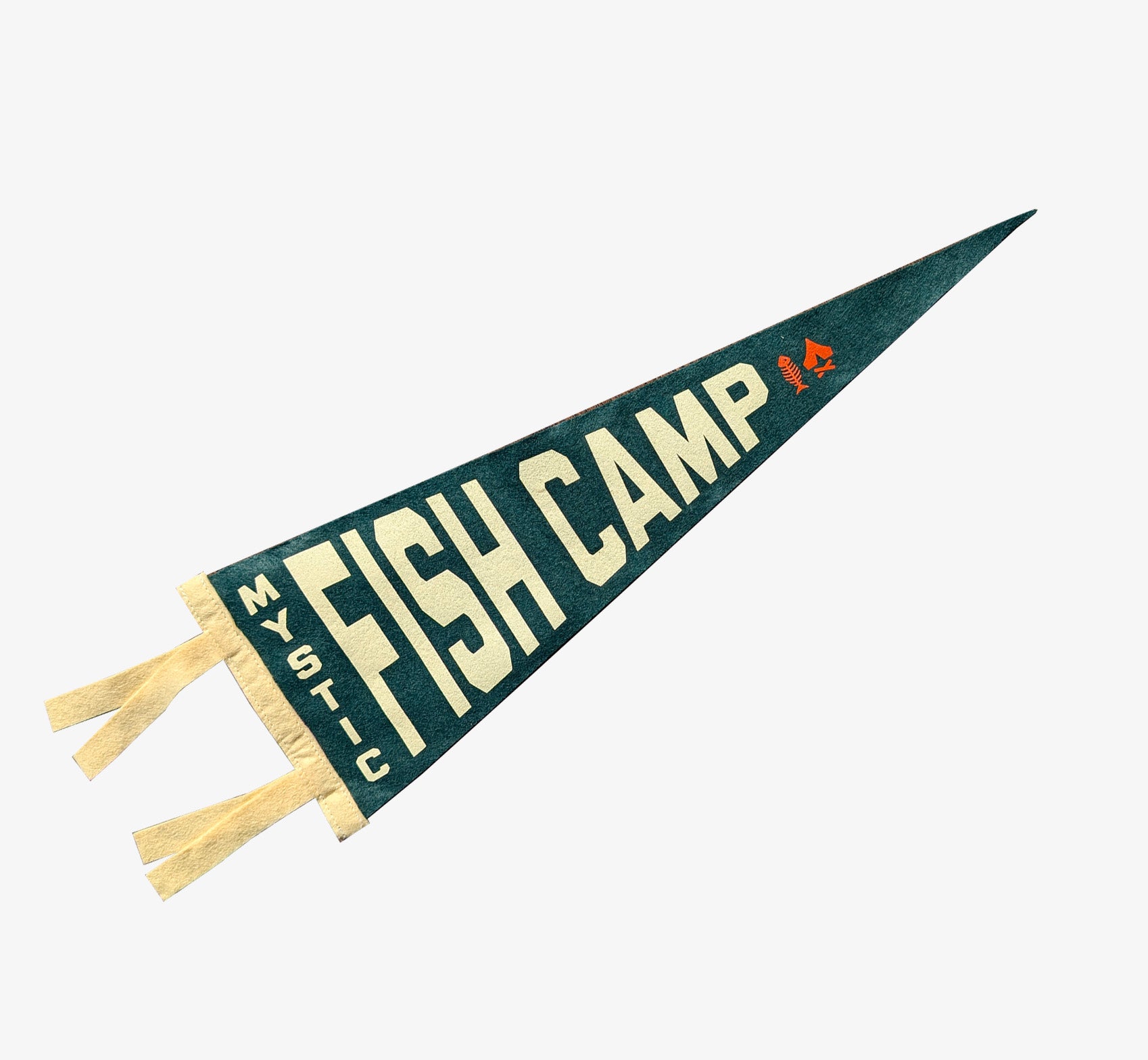 Mystic Fish Camp Felt Pennant – Handcrafted by Oxford Pennant